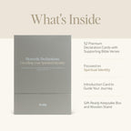 Christian Bible Verse & Affirmation Cards Box with Stand – 52 Daily Scripture Cards for Women & Men’s Prayer, Meditation, and Spiritual Growth – Inspirational Gift for Positive Faith and Encouragement