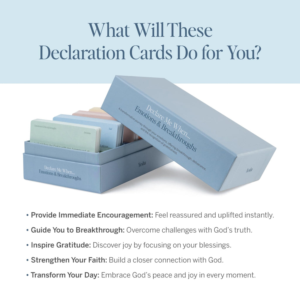 Christian Bible Verse & Declaration Cards – 100 Mini Scripture Cards for Spiritual Strength, Breakthrough, and Deliverance – Faith-Based Gift for Temptation, Depression, Hopelessness, and Inner Healing