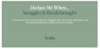 Christian Bible Verse & Declaration Cards – 100 Mini Scripture Cards for Spiritual Strength, Breakthrough, and Deliverance – Faith-Based Gift for Temptation, Depression, Hopelessness, and Inner Healing